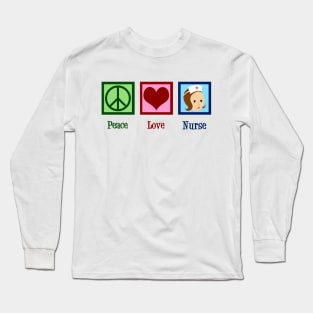 Peace Love Nurse Long Sleeve T-Shirt